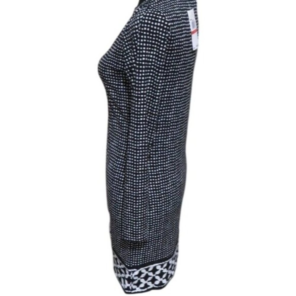 Michael Kors Core of Kors jersey petite long sleeve  polka dot boatneck dress NW - Picture 3 of 9
